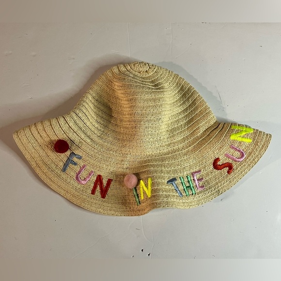 Target Straw Sun Hat with “Fun in the Sun” Embroidery – Women’s Wide Brim - Picture 12 of 14
